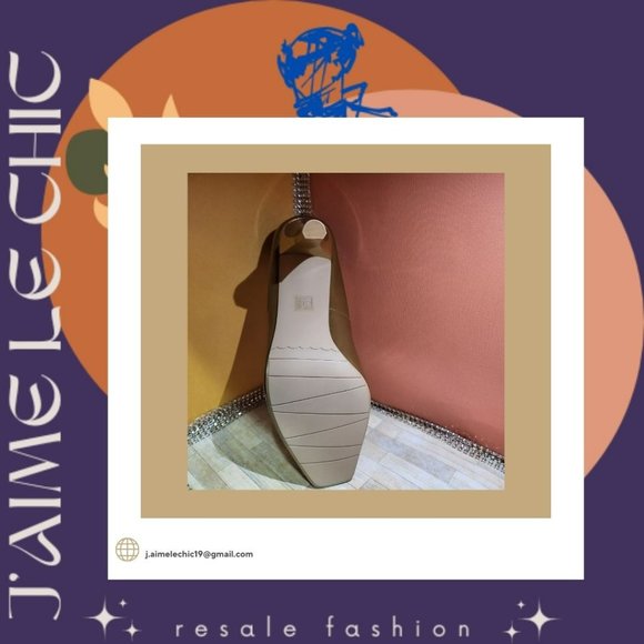 Moda Spana Peep-Toe Pumps with Design Coloured Heels- Never Worn with Box - Picture 5 of 5